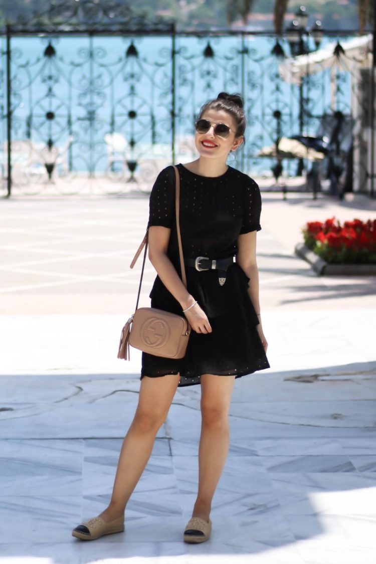 Istanbul Day II - Chanel Espadrilles & Black Dress - Fashionnes