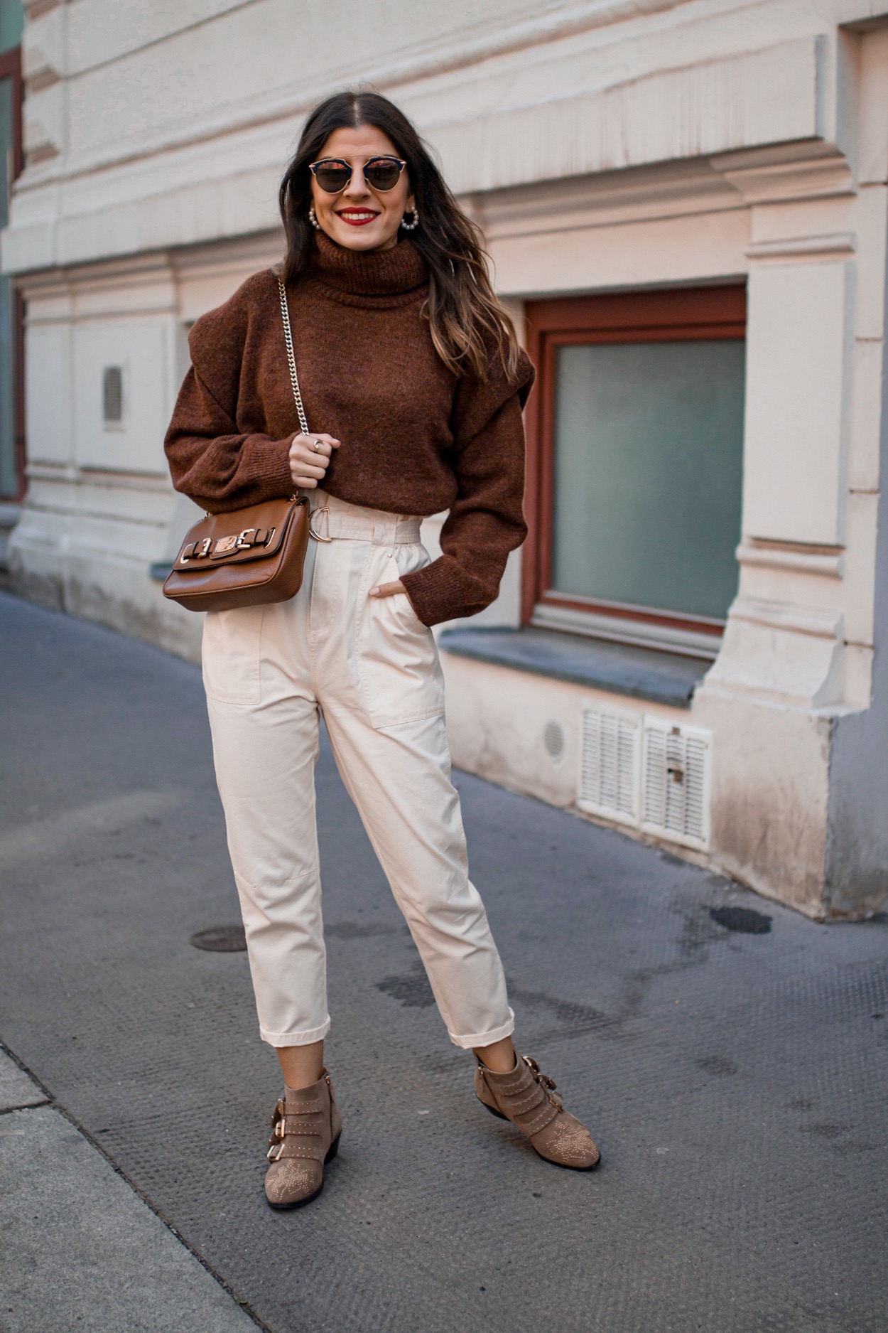 Creme Paperbag Trousers - fashionnes - Mode und Lifestyle Blog